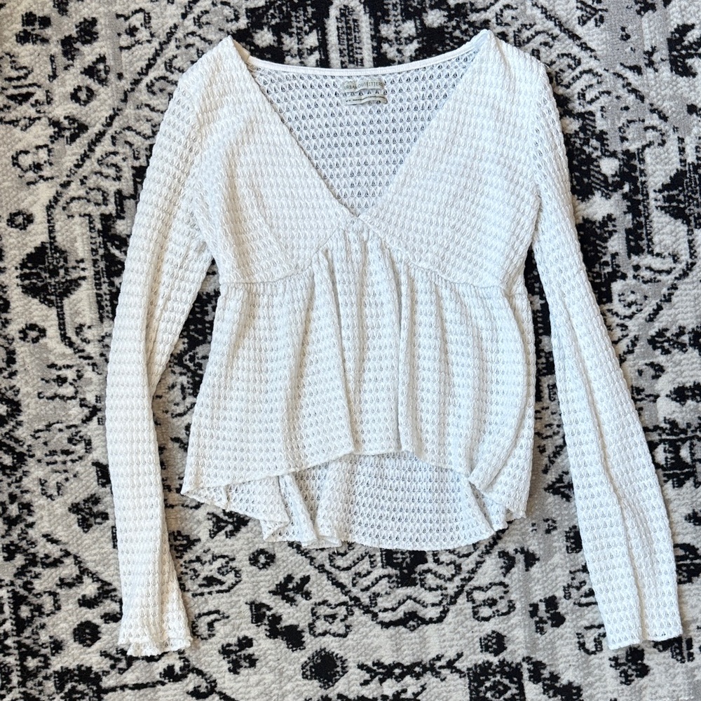 Urban Outfitters white babydoll blouse
